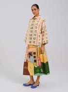 Panel Shirt Set(Panel Shirt + Wrap Skirt) view 3