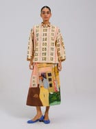Panel Shirt Set(Panel Shirt + Wrap Skirt) view 5