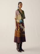 Print Blocked Dress view 3
