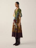 Print Blocked Dress view 4
