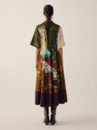 Print Blocked Dress view 5