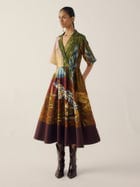 Print Blocked Dress view 6