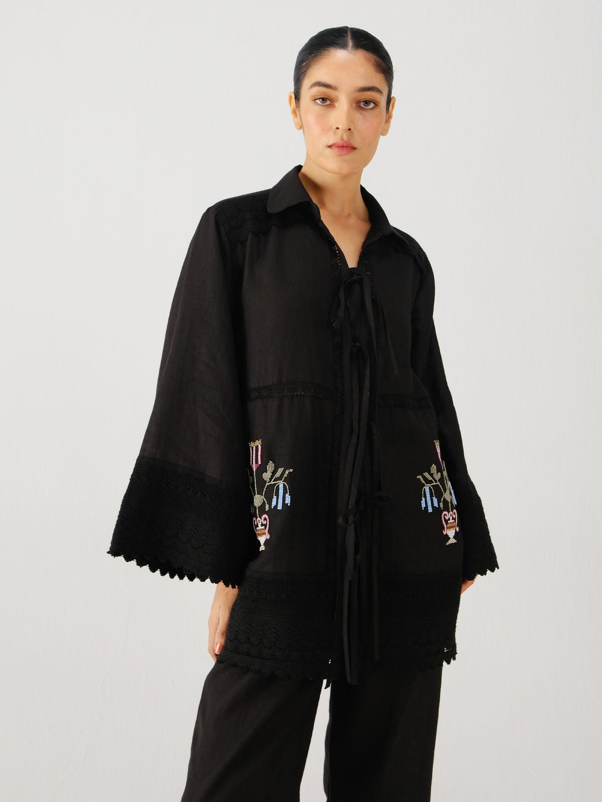 Tie up shirt - image 7