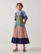 Print Blocked Dress view 2