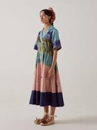 Print Blocked Dress view 3