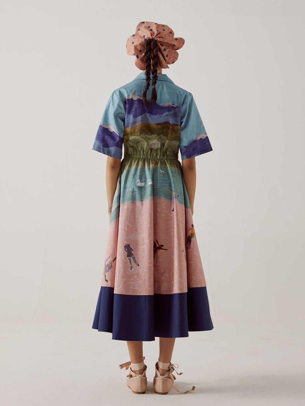 Print Blocked Dress - image 4