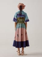 Print Blocked Dress view 4
