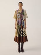 Print Blocked Dress view 1