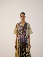 Print Blocked Dress view 5