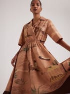 Print Blocked Dress view 1