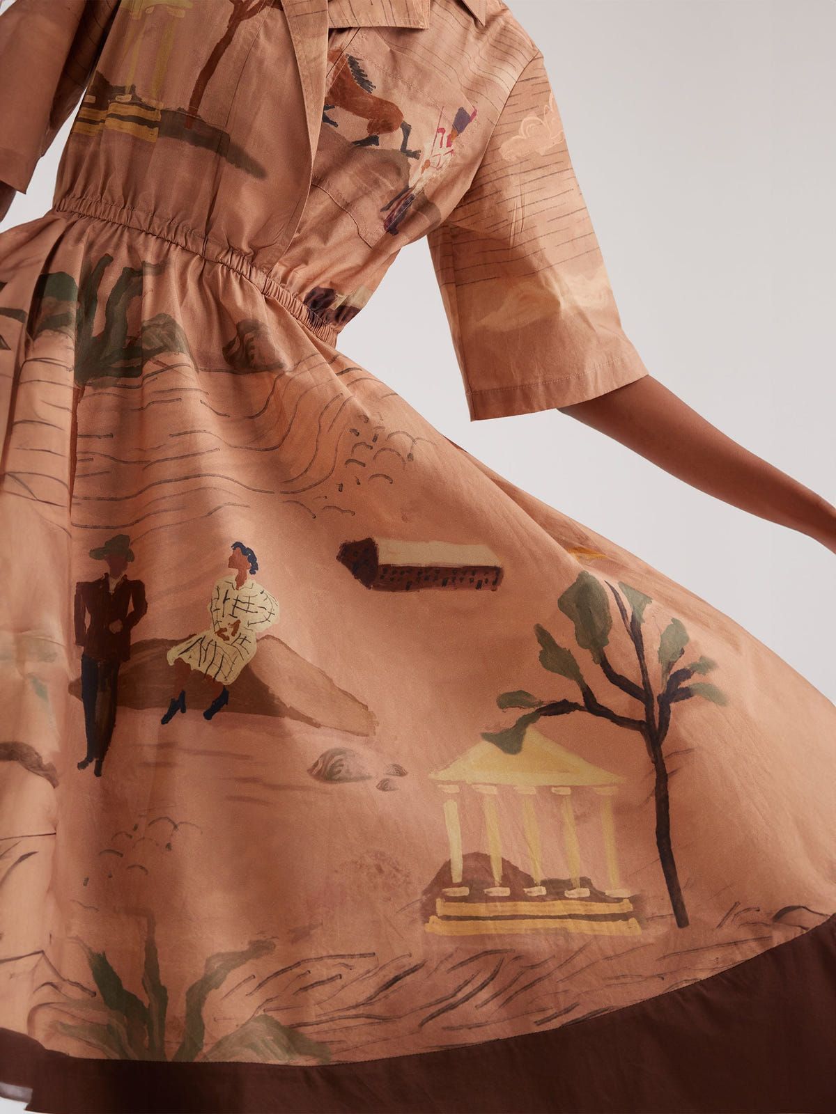 Print Blocked Dress - image 6