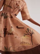 Print Blocked Dress view 6