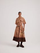 Print Blocked Dress view 9