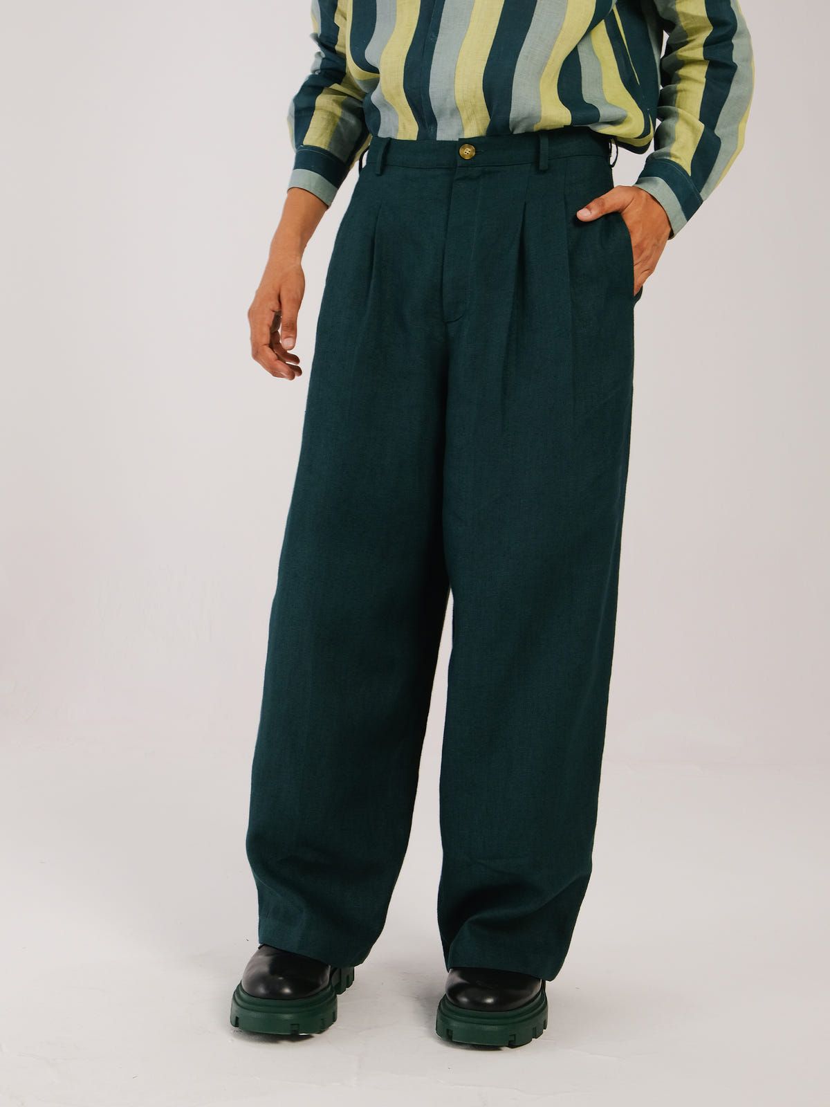 Double Pleat Pant - image 2