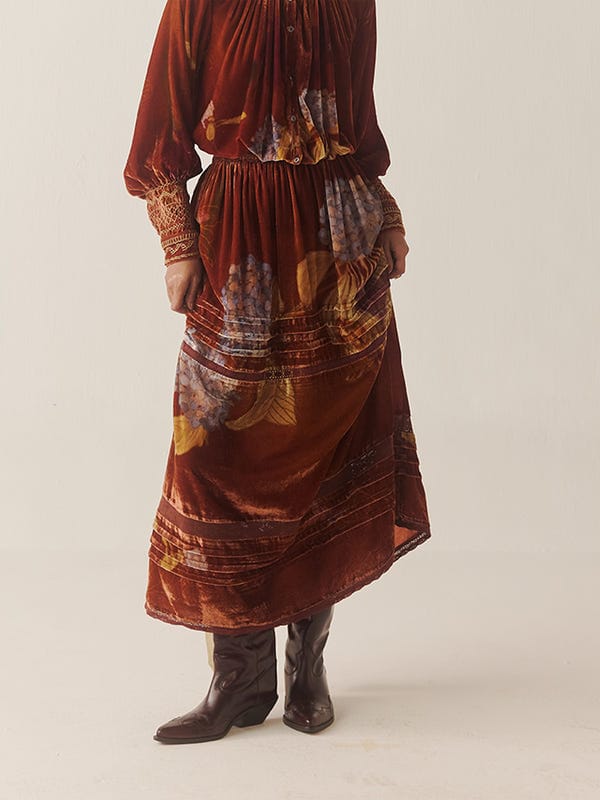 Cord — Emily Velvet Skirt