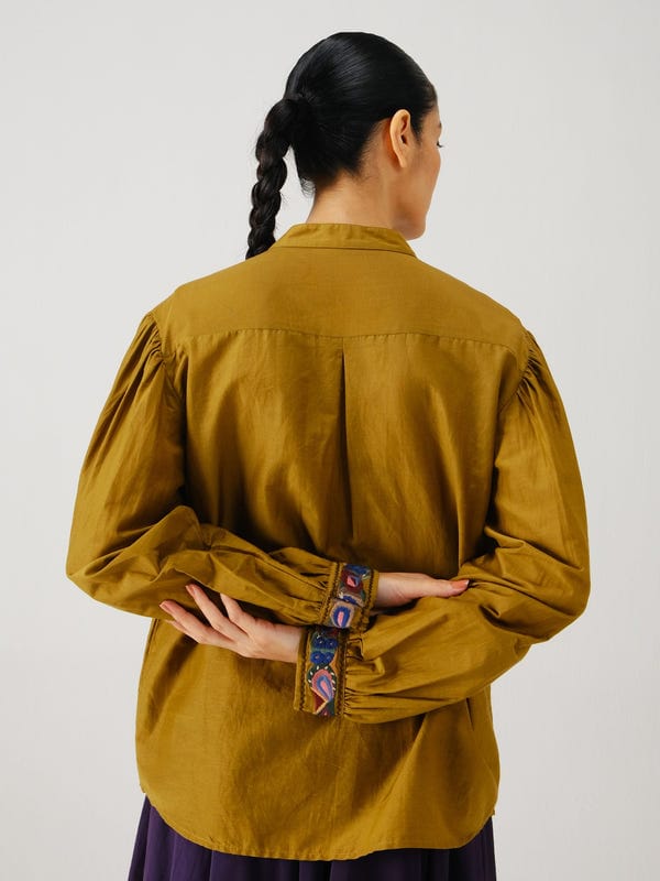 Cord — Peasant top