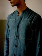 Stitch Collarless Shirt view 7