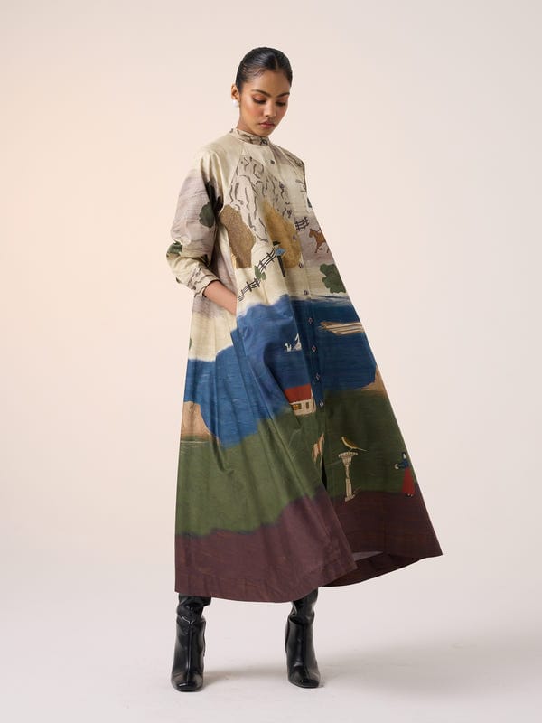 Cord — A-Line Long Dress