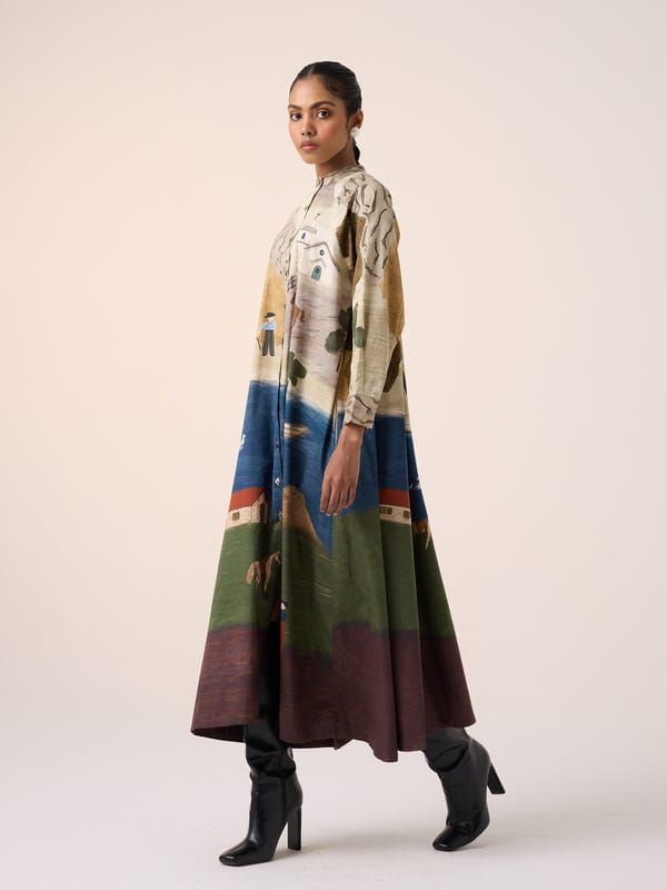 Cord — A-Line Long Dress