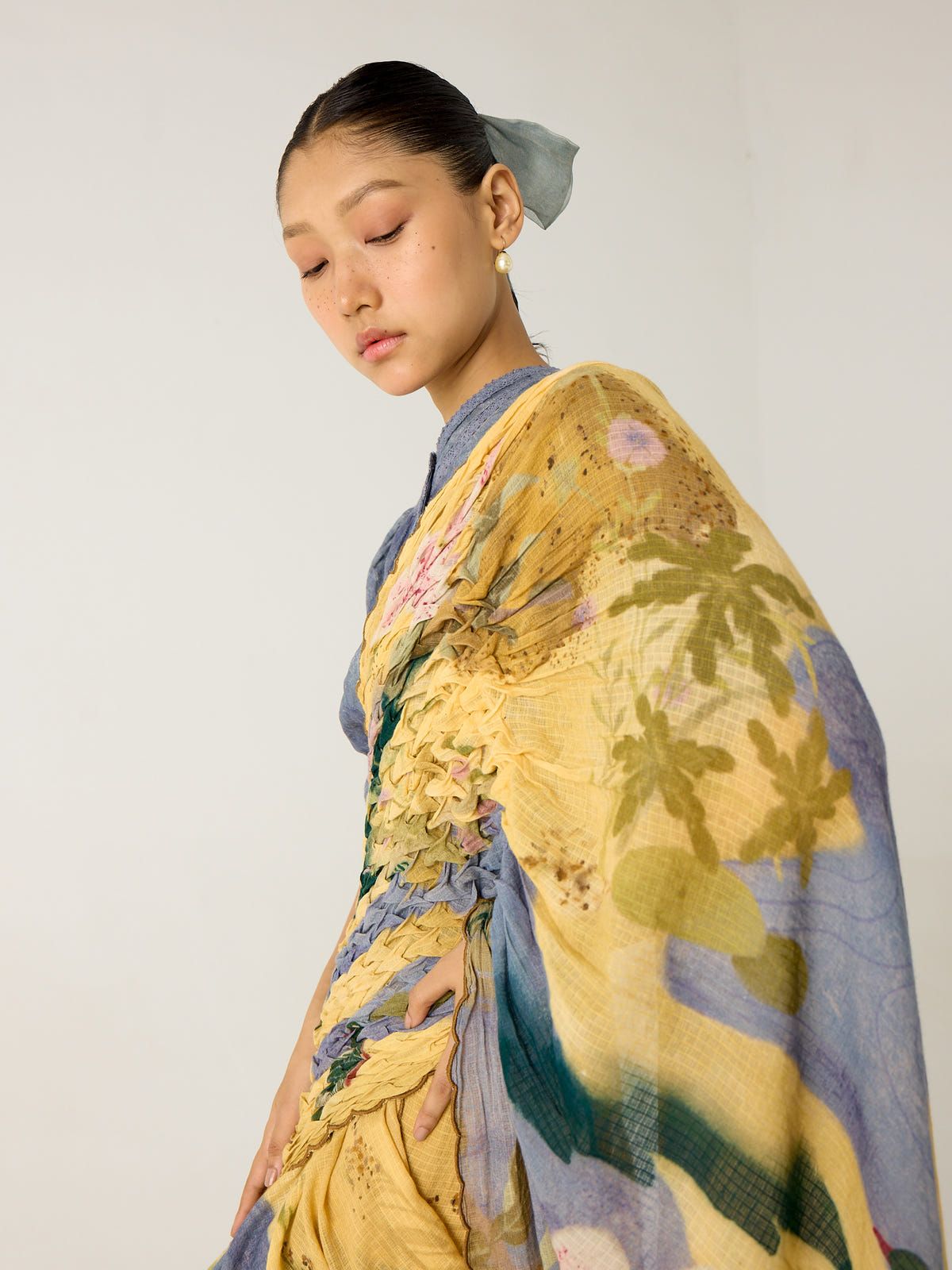 Smocked Saree - image 2