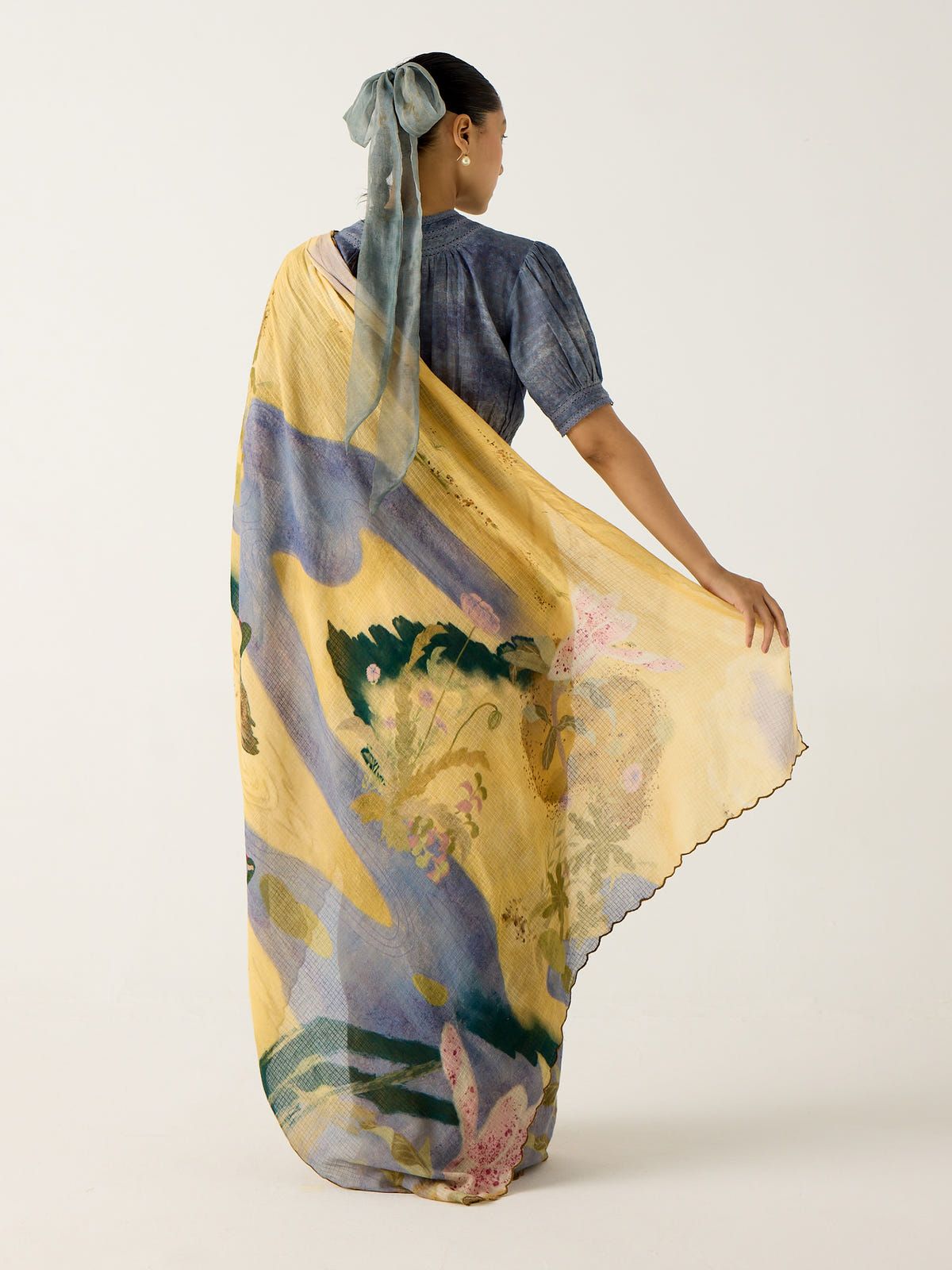 Smocked Saree - image 3