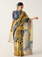 Smocked Saree view 7