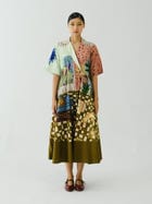 Print Blocked Dress view 1