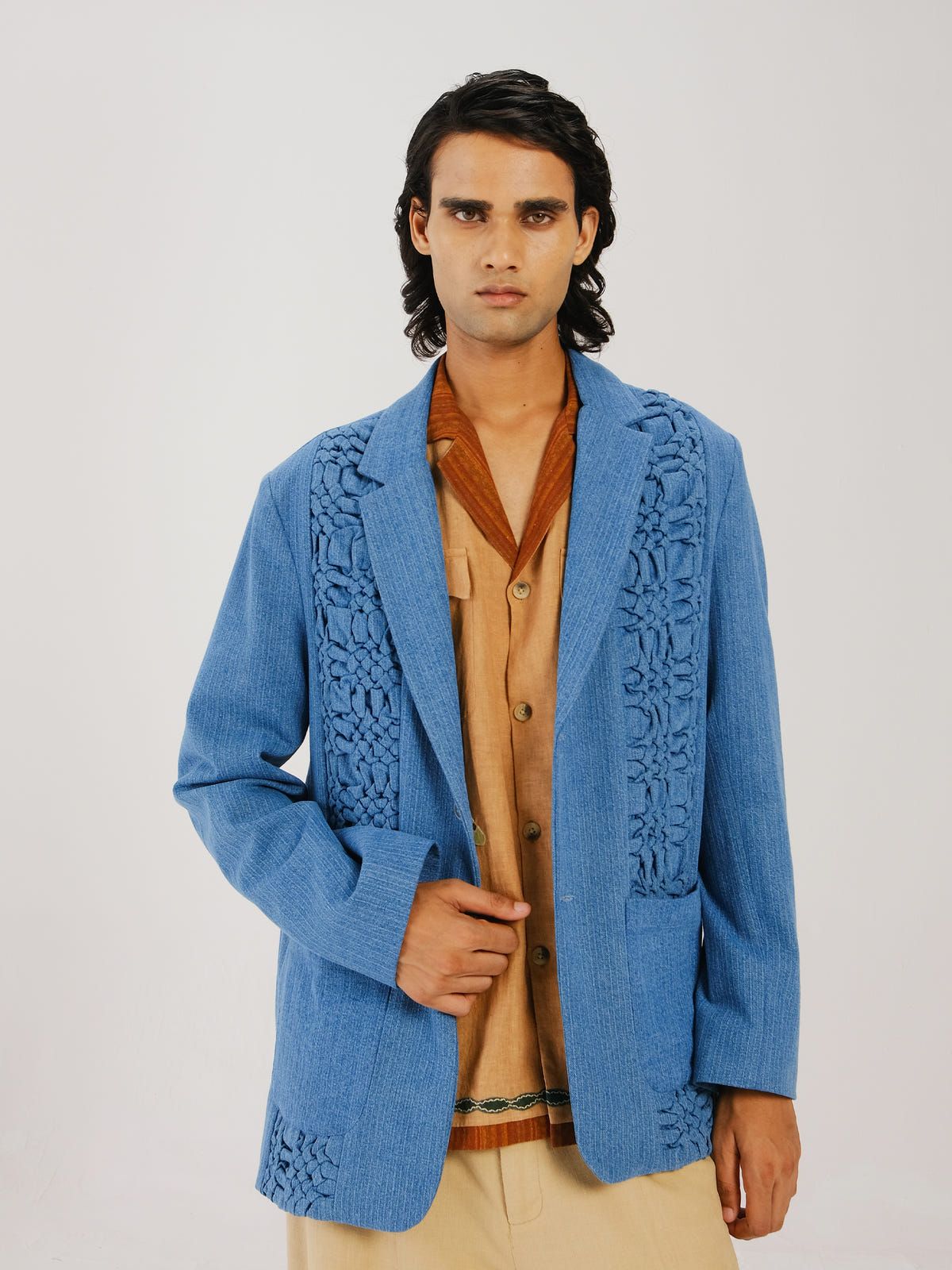 Front Smocked Blazer - image 1