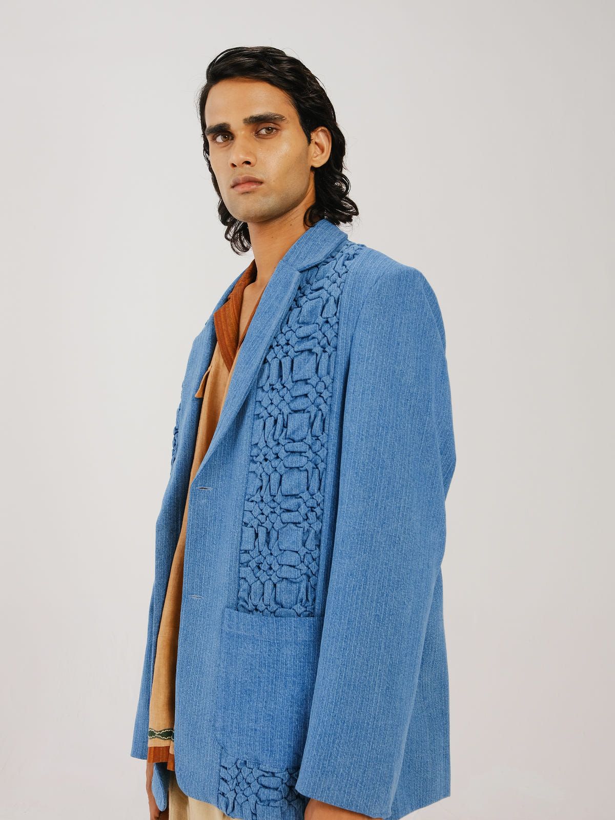 Front Smocked Blazer - image 6
