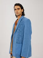 Front Smocked Blazer view 6