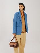 Front Smocked Blazer view 7