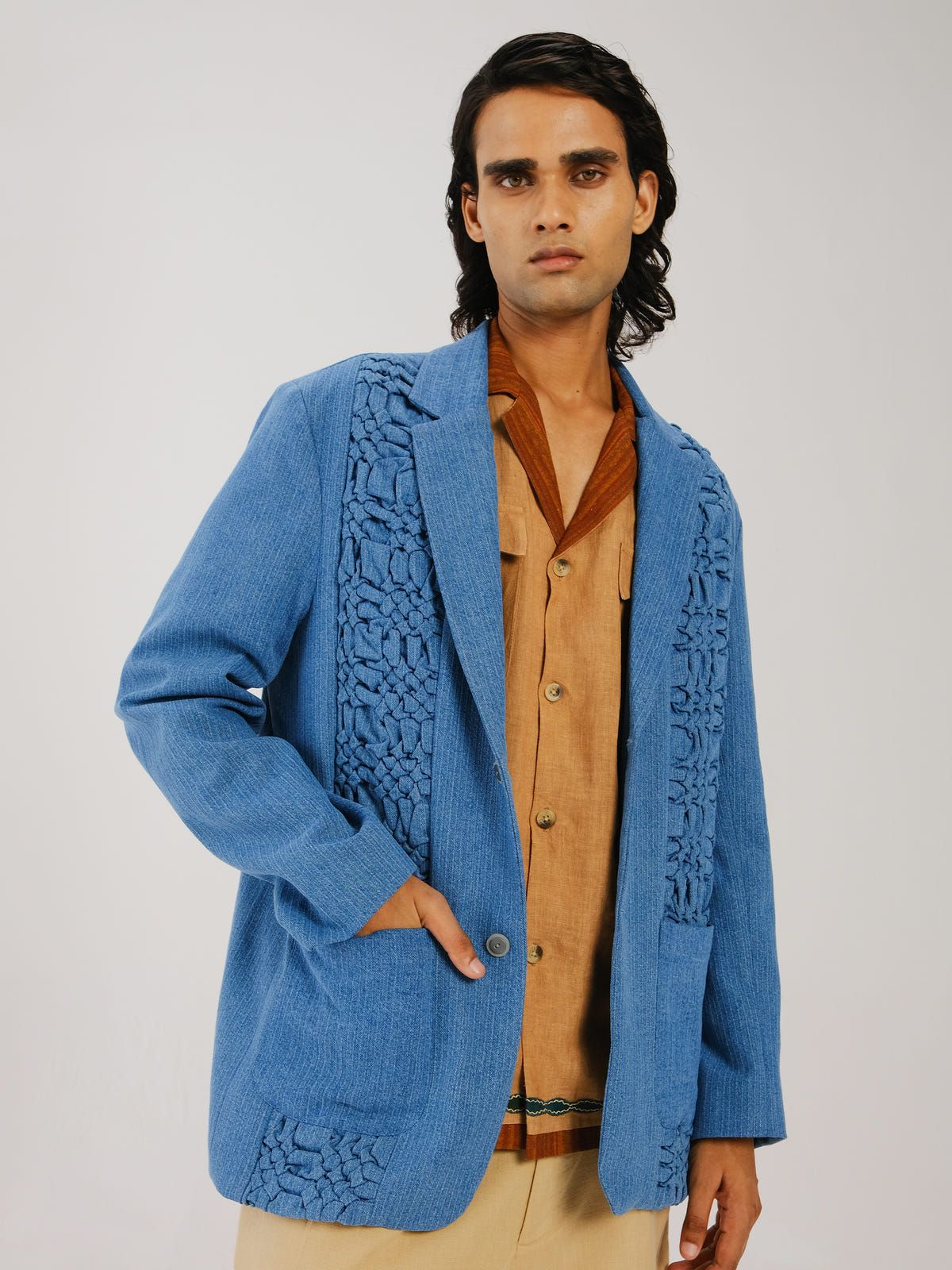 Front Smocked Blazer - image 10