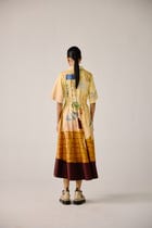 Print Blocked Dress view 5