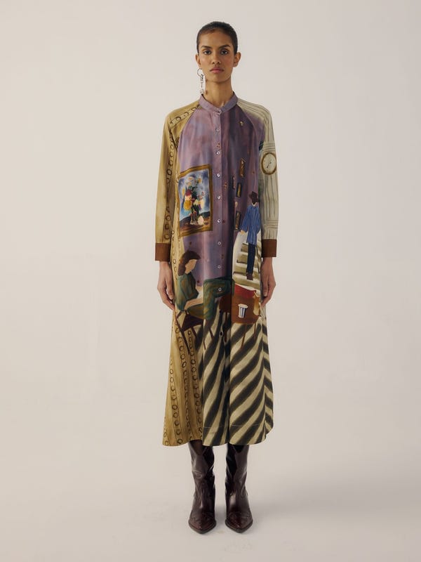 Cord — A-Line Long Dress