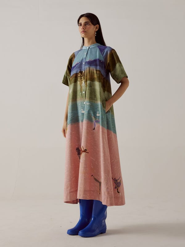Cord — A-Line Long Dress