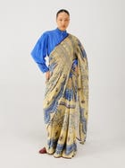 Smocked Saree + Top view 1