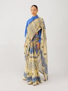 Smocked Saree + Top view 3