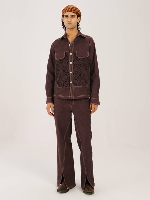 Cord — Smocked Collar Jacket