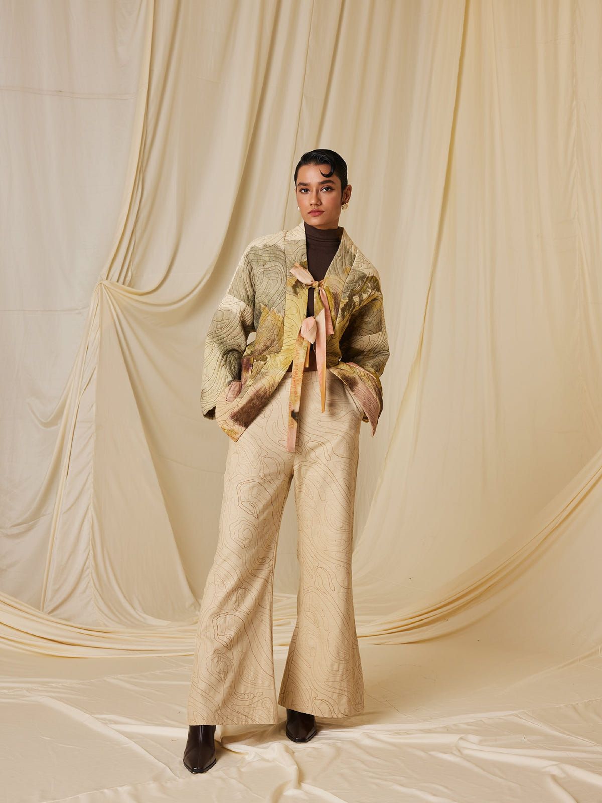 Quilted Front Open Jacket - image 11