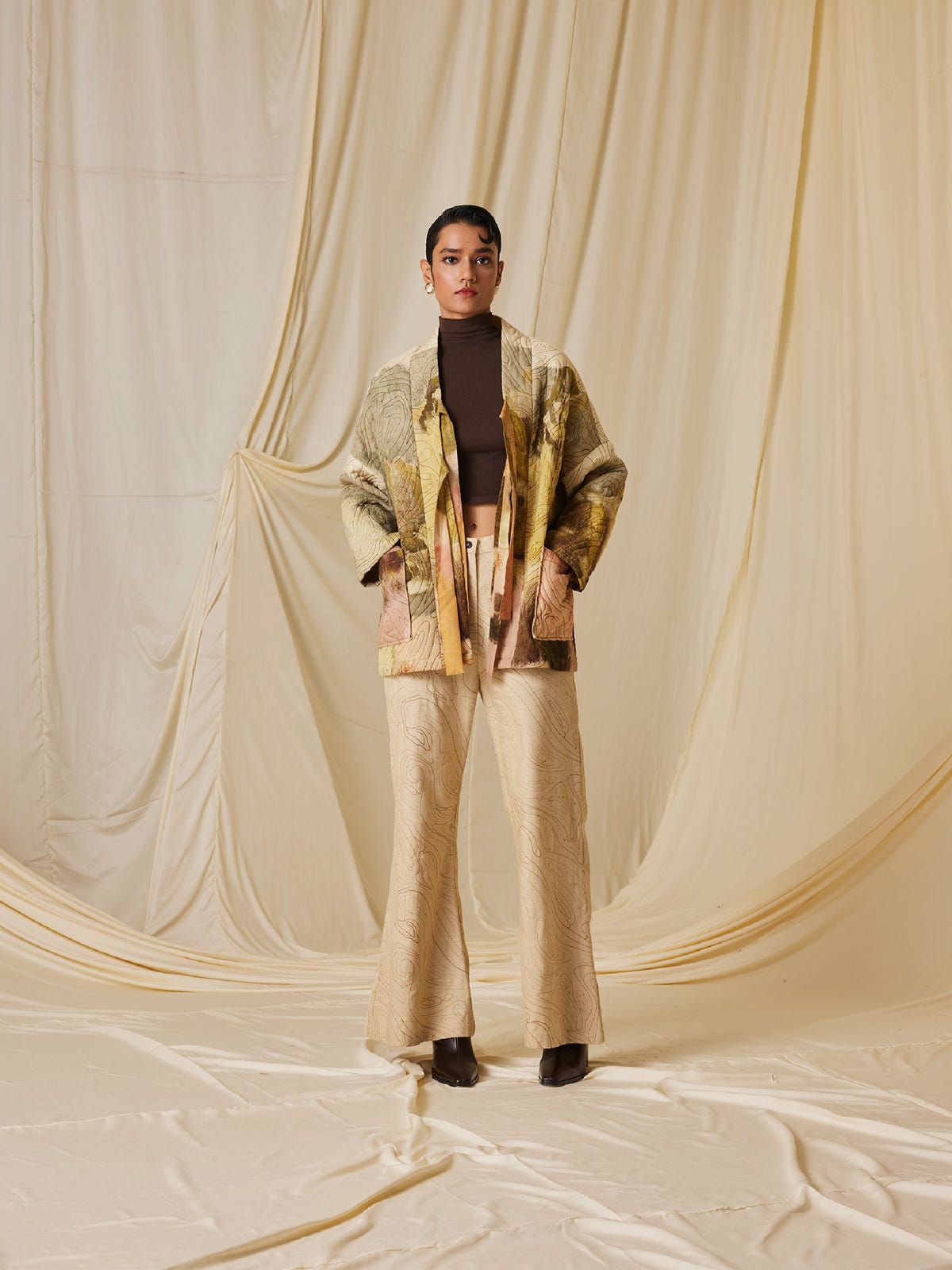 Quilted Front Open Jacket - image 4