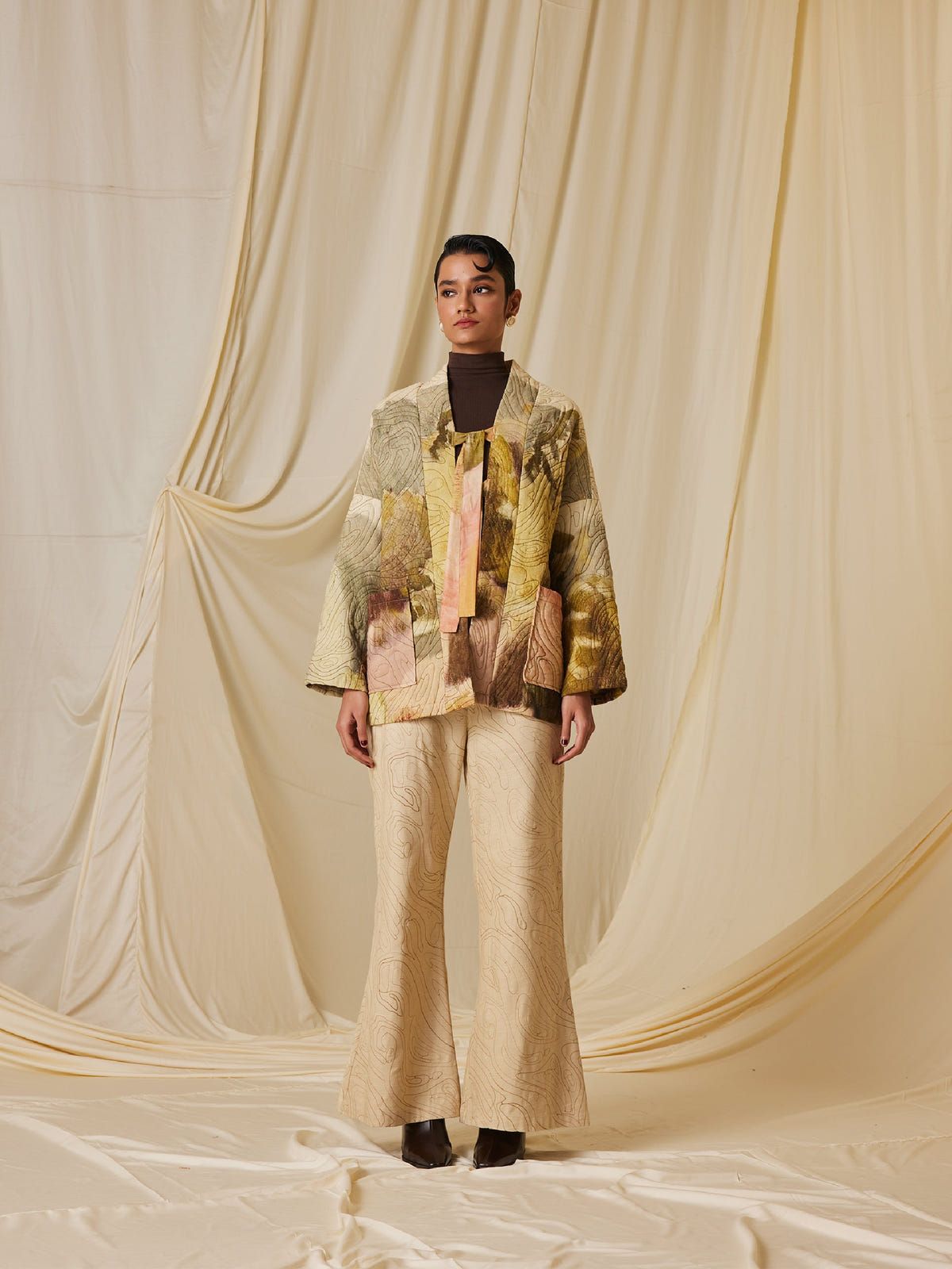 Quilted Front Open Jacket - image 5
