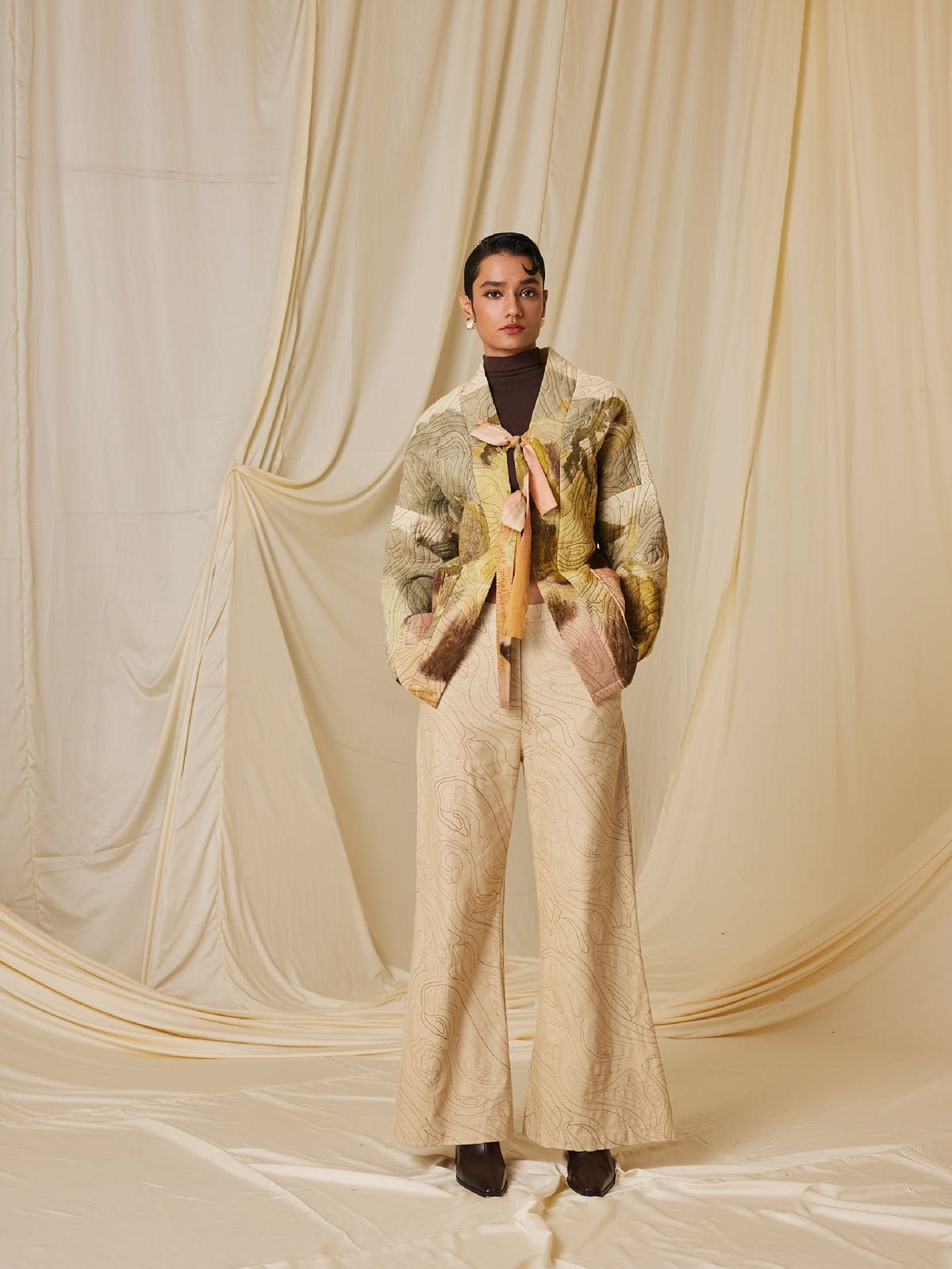 Quilted Front Open Jacket - image 10
