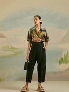 Topstitch Pants - Dark Blue view 1