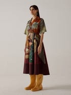 Print Blocked Dress view 1