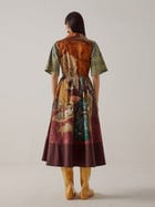 Print Blocked Dress view 2