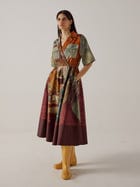 Print Blocked Dress view 3