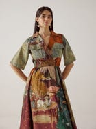 Print Blocked Dress view 5