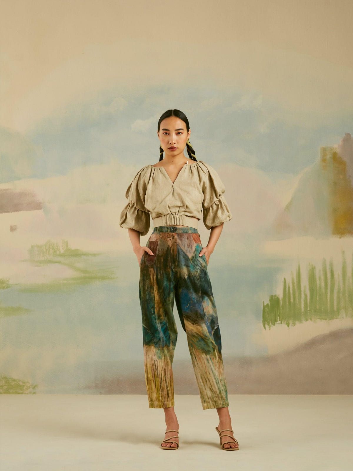 Top Stitch Pants - image 2