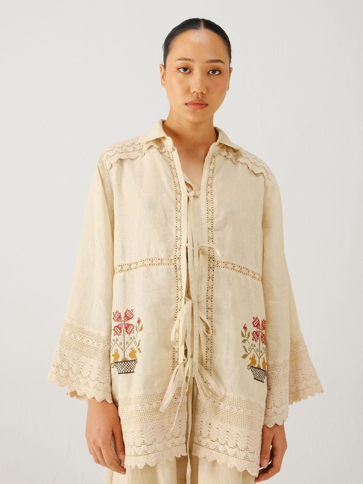 Tie up shirt - image 1