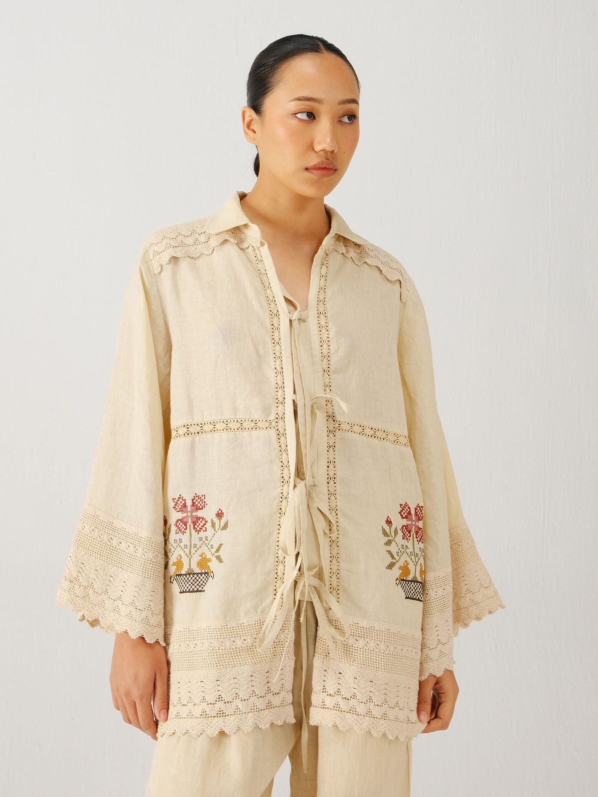 Tie up shirt - image 4